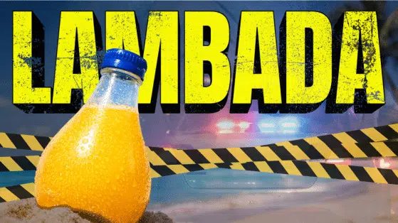 Lambada Balance la sauce et bouteille orangina