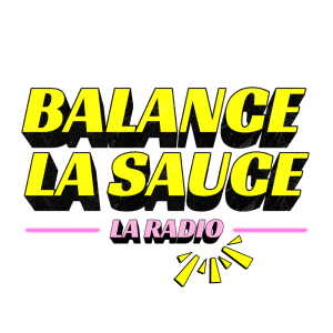 Logo webradio Balance la Sauce - La Radio jaune et rose le concept